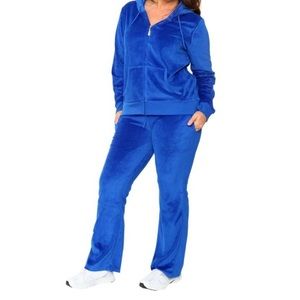 VELOUR ROYAL BLUE TRACKSUIT